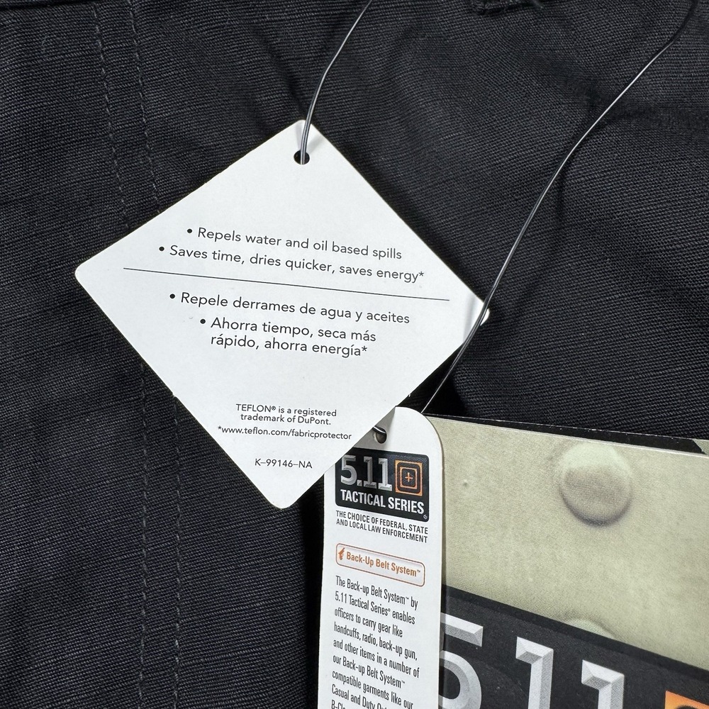 5.11 Tactical Men's Pants Ripstop TDU Relaxed Fit XL Black 74003 - Picture 7 of 16
